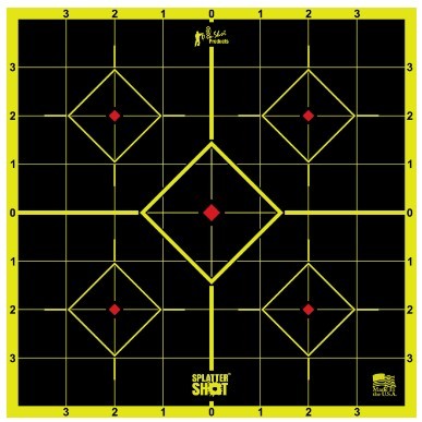 PROSHOT SPLATTER SHOT 8IN GREEN SIGHT-IN TARGET - PEEL AND STICK - 6 PACK 8SI-GREEN-6PK - 556 Black Friday Promotion